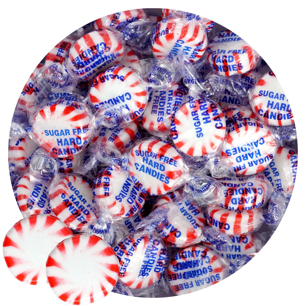 The Hampton Candy Company sugar-free peppermint starlight bulk bag showing easy-to-share mints
