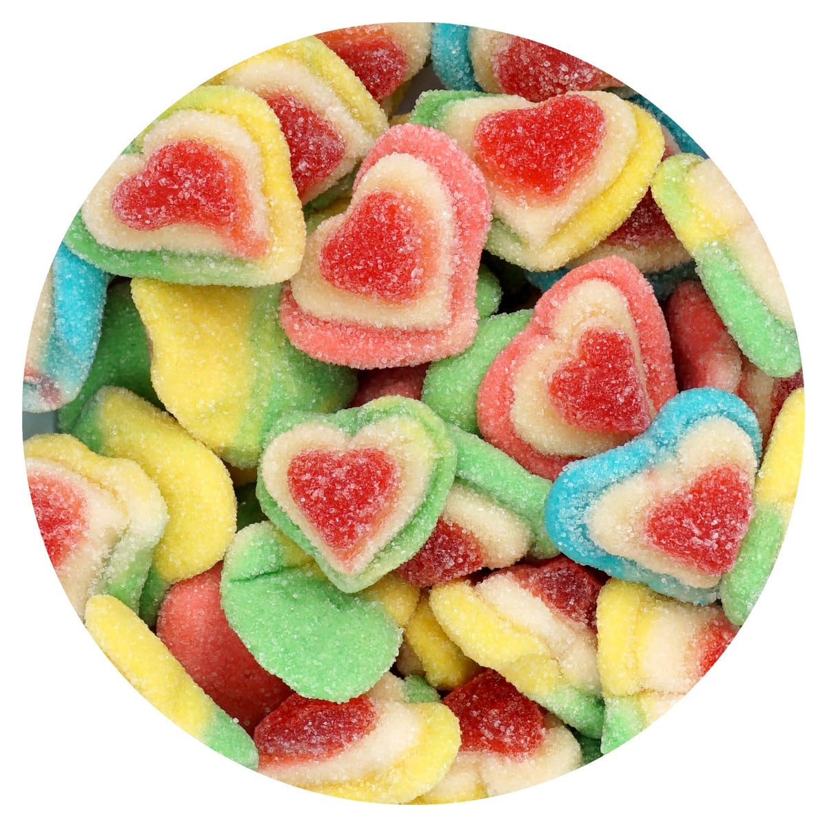 The Hampton Candy Company Triple Heart Gummies pack, ideal for gifting and parties.