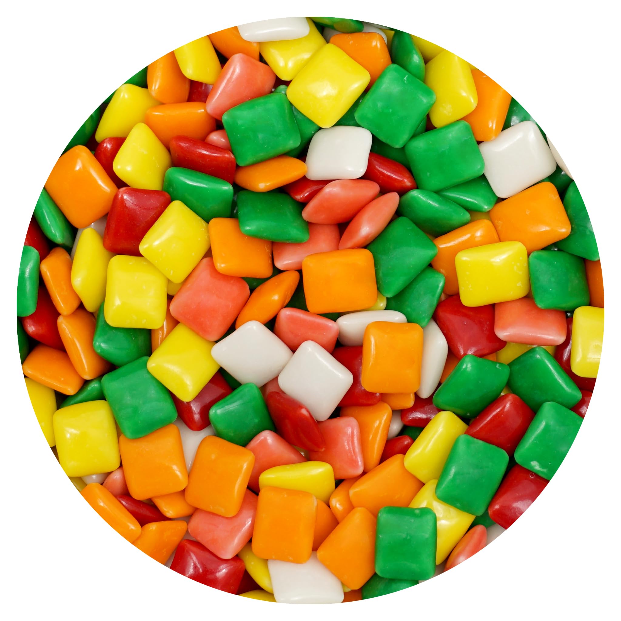 The Hampton Popcorn Company Chiclets Original 1lb bag for vending machine refills.