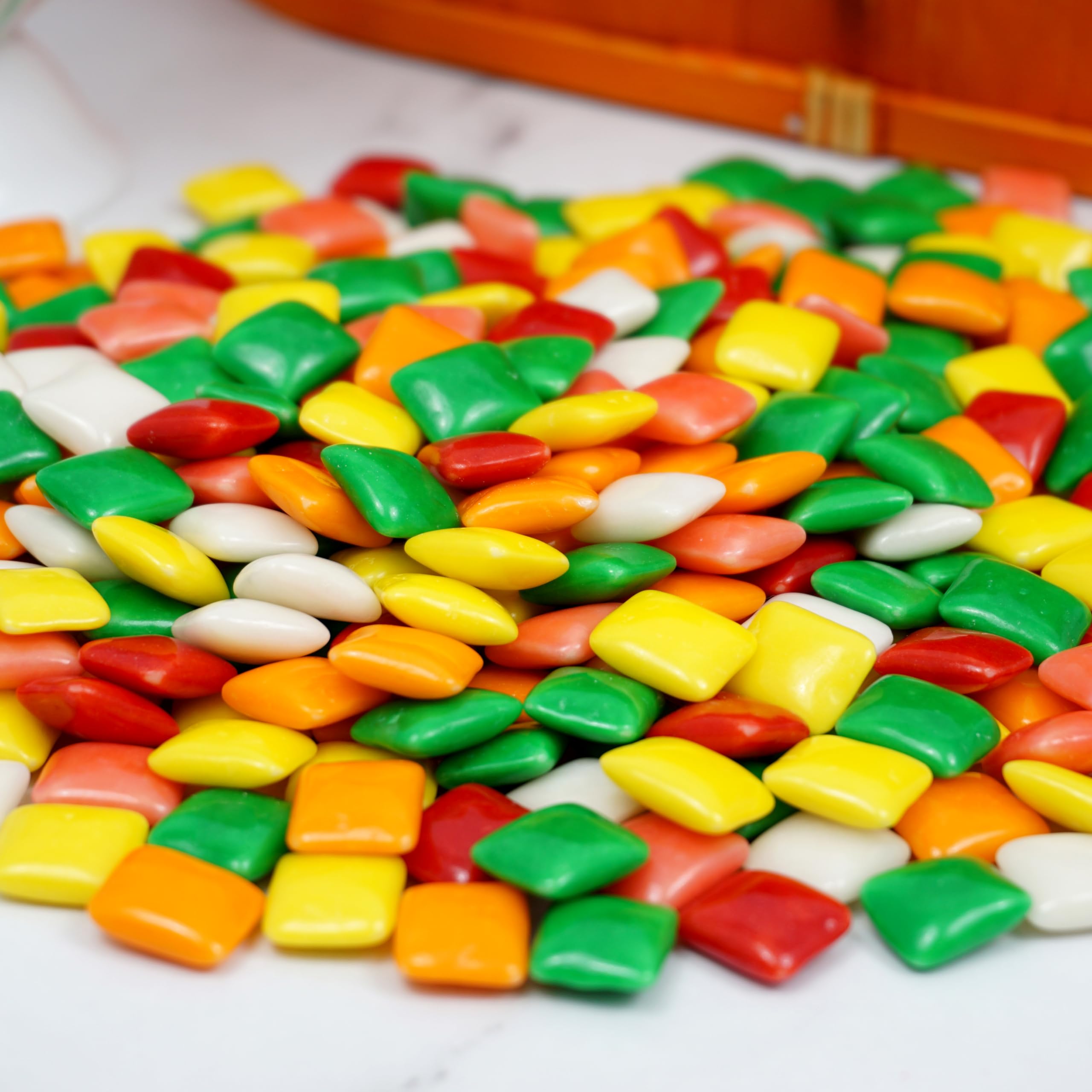 The Hampton Popcorn Company nostalgic Chiclets Original packaging for retro displays.