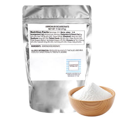 Hampton Distribution ammonium bicarbonate bag front view for baking uses