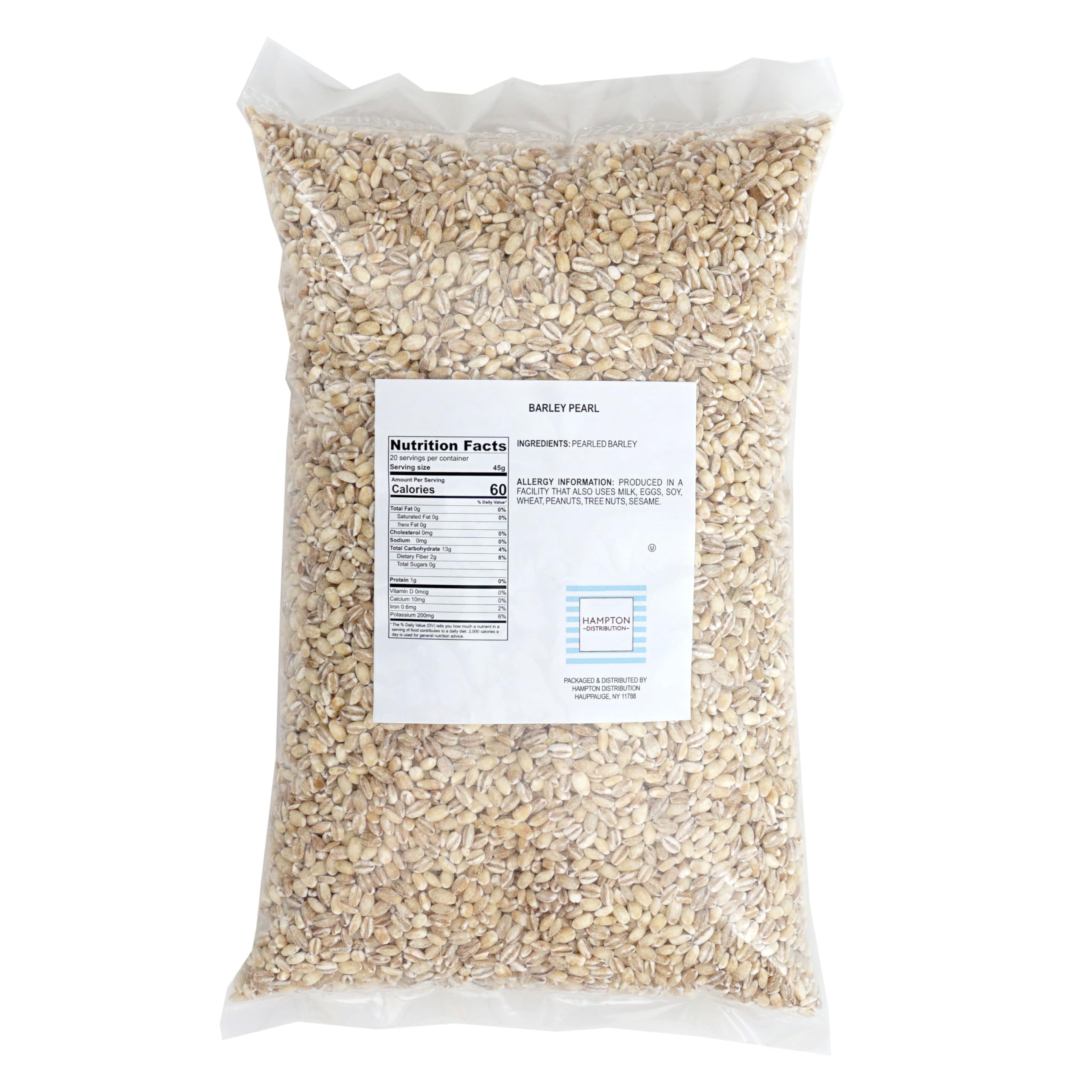 Hampton Distribution Barley Pearl hot cereal bowl showcasing chewy texture.