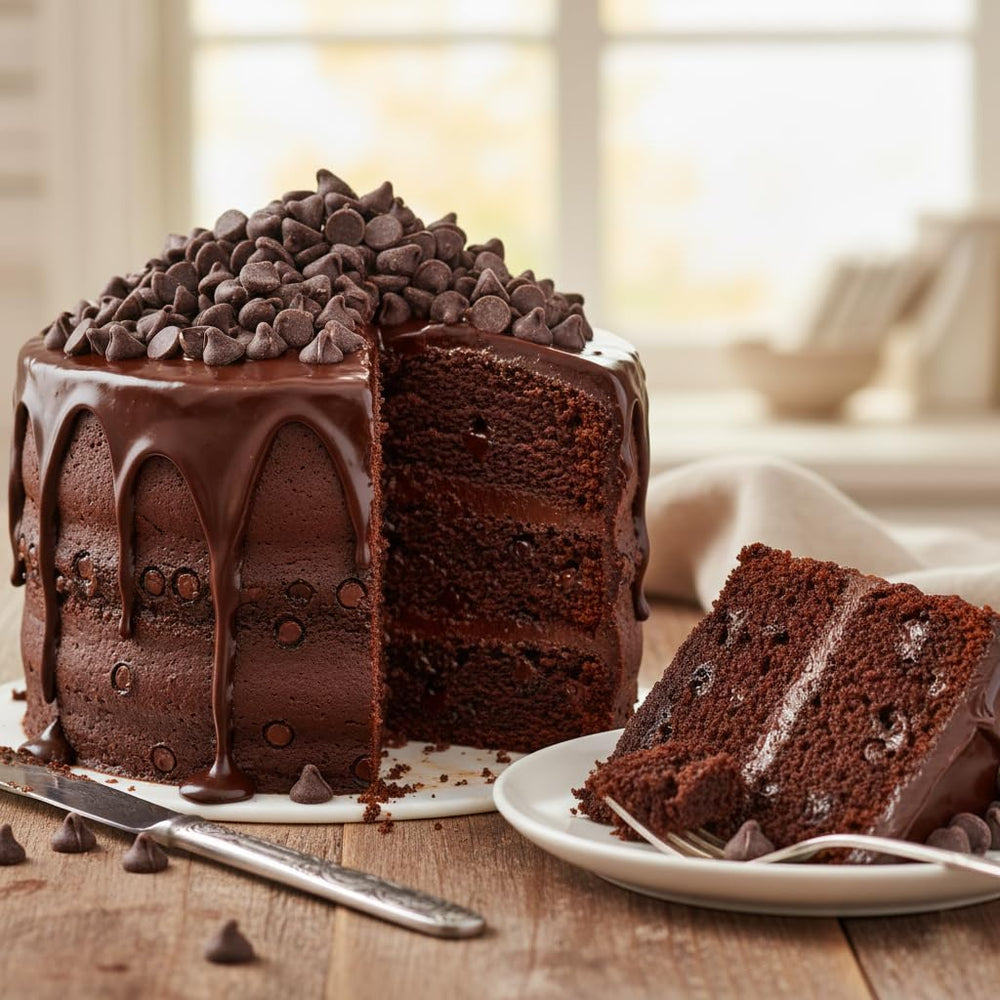 Hampton Distribution dark chocolate chips sprinkle over pancakes or yogurt.