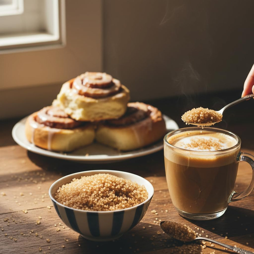 Golden color of Hampton demerara sugar adds elegant caramel notes to desserts.