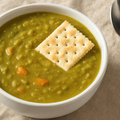 Hampton Distribution green split peas topping salads for extra texture and protein.