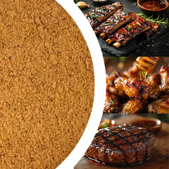 Smoked ribs with Honey BBQ Seasoning for a glossy, flavorful crust.