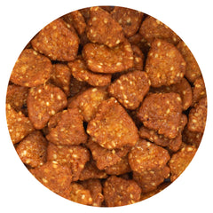 Hampton Distribution honey roasted mini sesame chips in bulk bag, perfect for sharing at parties.