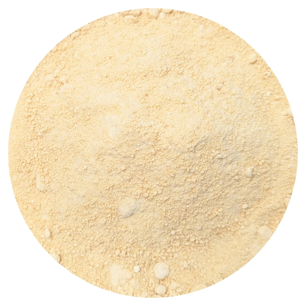 Hampton Distribution maple sugar powder label close-up, pure maple sweetness for cooking.