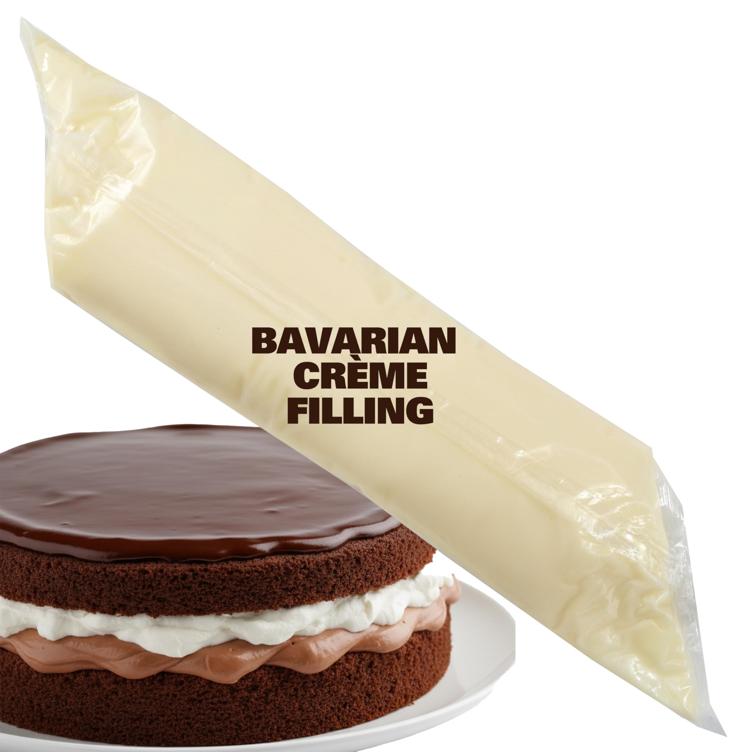 Hampton Distribution French Bavarian Creme filling 2lb pack ideal for layer cakes