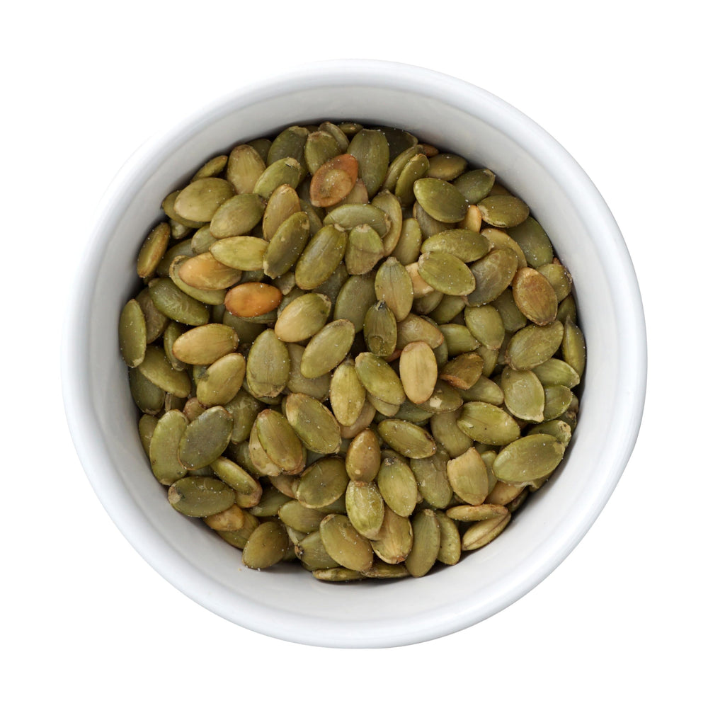 Hampton Distribution roasted pumpkin seeds, a convenient 1-pound bag for on-the-go snacking