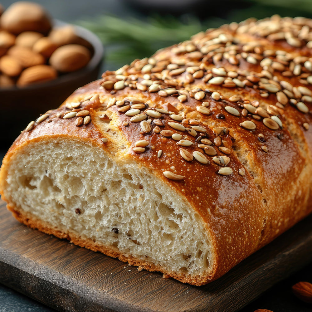 Hampton Distribution roasted seeds serve as a baking ingredient for breads.
