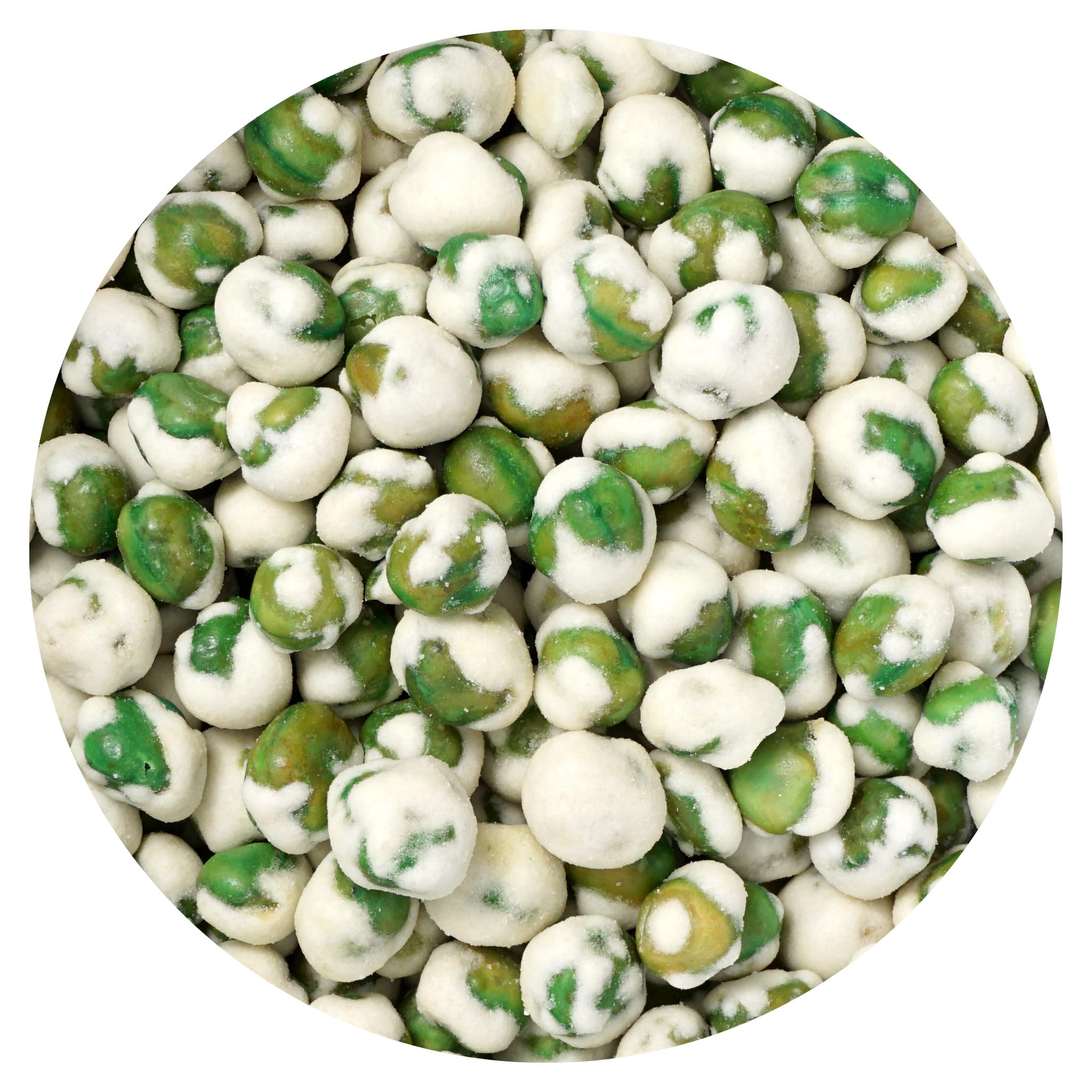 Hampton Distribution Wasabi Peas bag shows bold crunch and coating for quick snacking.