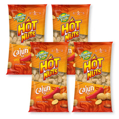 Hampton Farms Cajun Peanuts packaging front ideal for quick snacking and serving at gatherings.