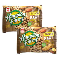 Hampton Farms jumbo raw in-shell peanuts bag ready for boiling.