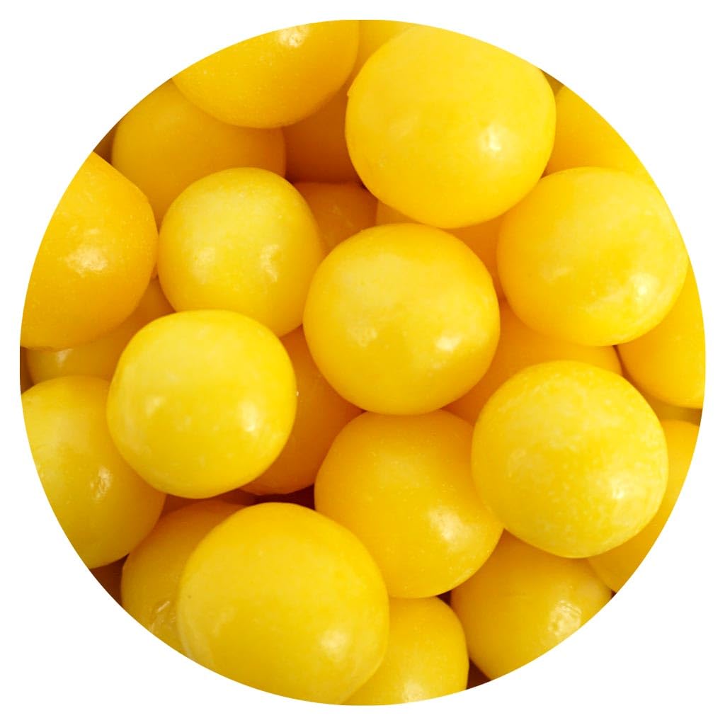 The Hampton Lemonheads glow yellow, great for gift baskets and office treats.