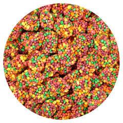 THE HAMPTON CANDY COMPANY NerdsGummy Clusters texture close-up, soft center and crunchy shell
