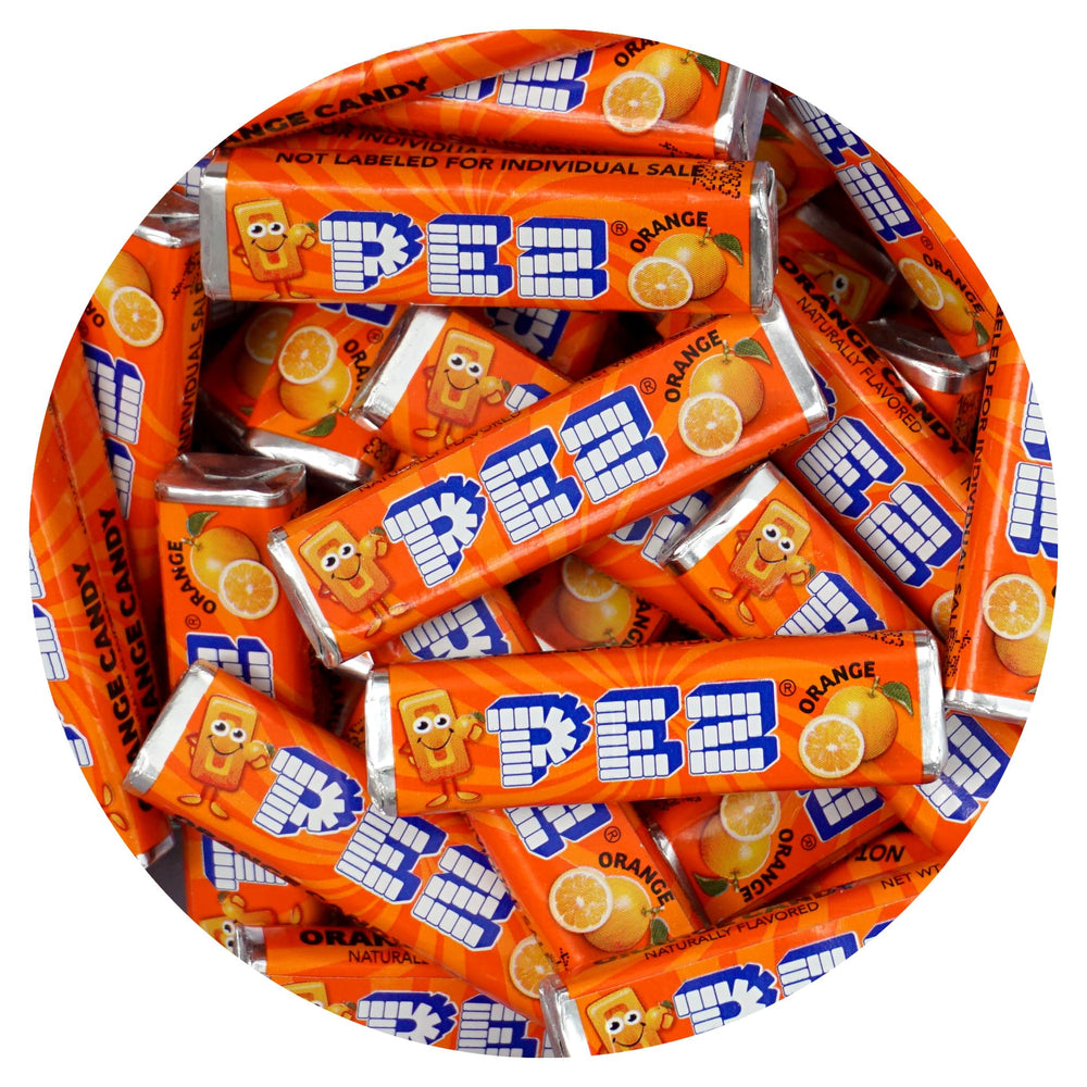 The Hampton Candy Company orange candy refill for dispensers, fast party refills.