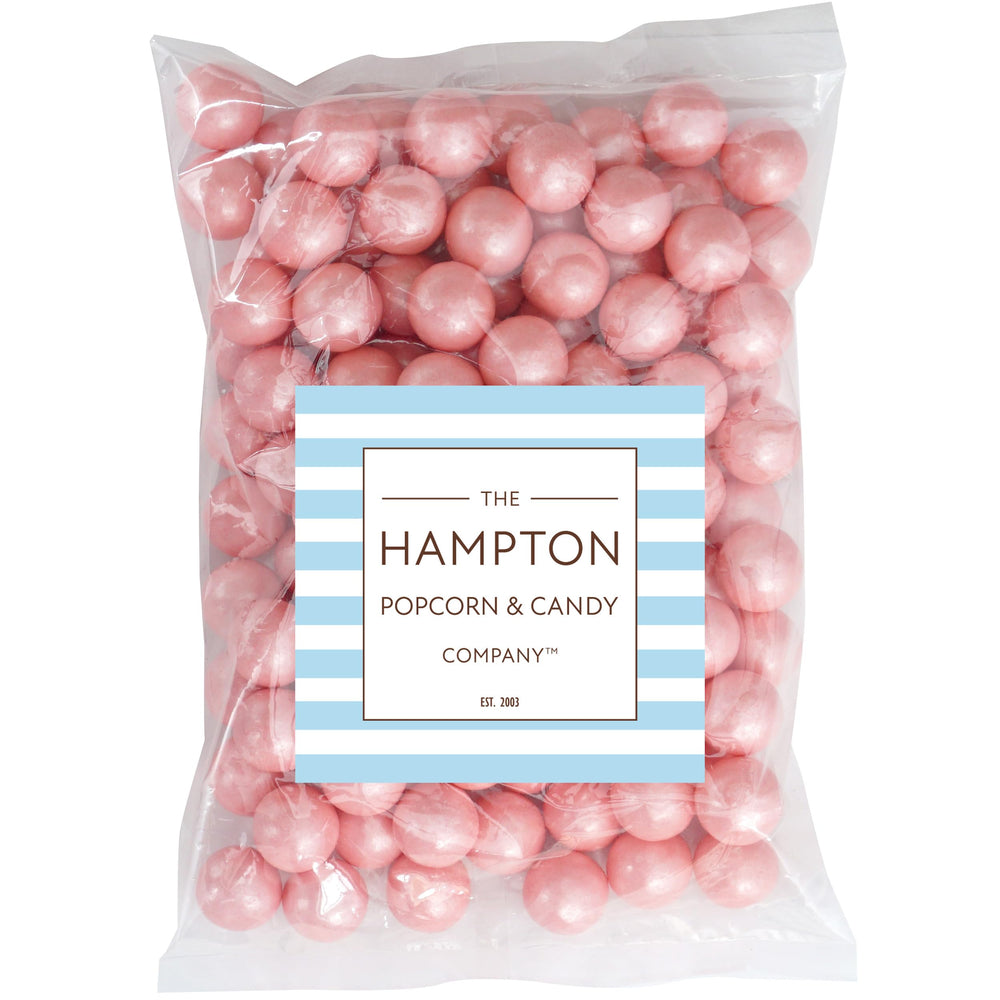 The Hampton Pink Shimmer Gumballs brighten party decorations for celebrations