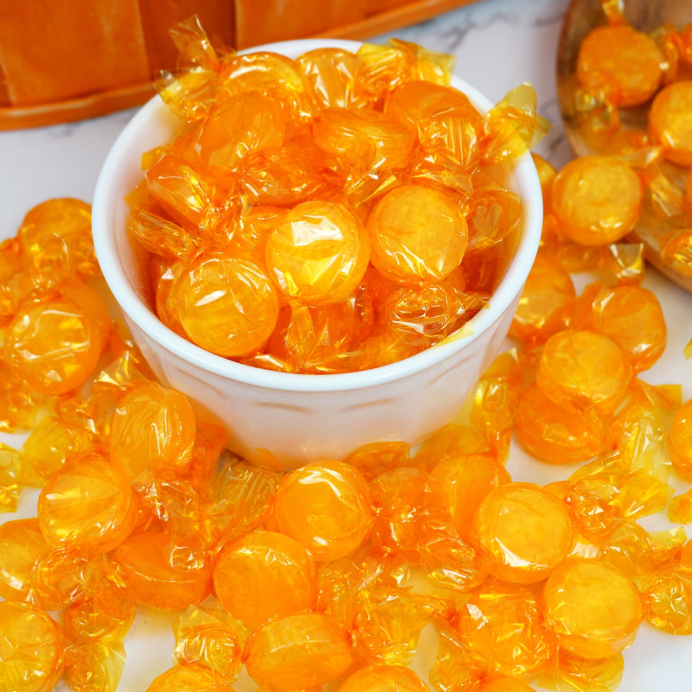 The Hampton Popcorn Company butterscotch in a bowl, inviting tastings at events.