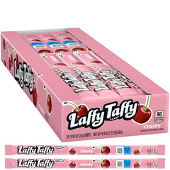 The Hampton Popcorn Company Cherry Laffy Taffy Rope delivers a fruity chew.