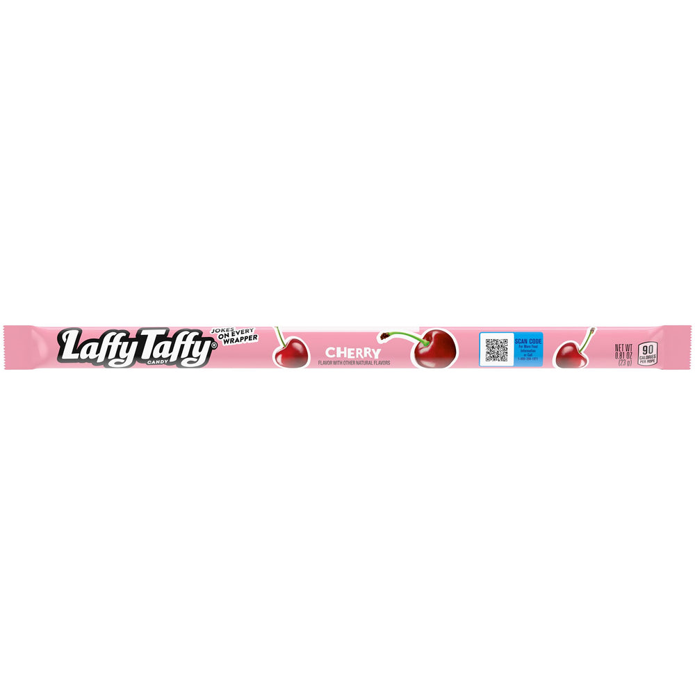 The Hampton Popcorn Company Cherry Laffy Taffy Rope is perfect for parties.