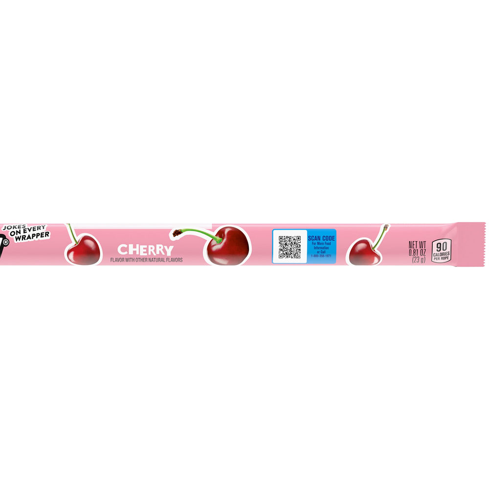 Store display-ready cherry Laffy Taffy Rope from The Hampton Popcorn Company.