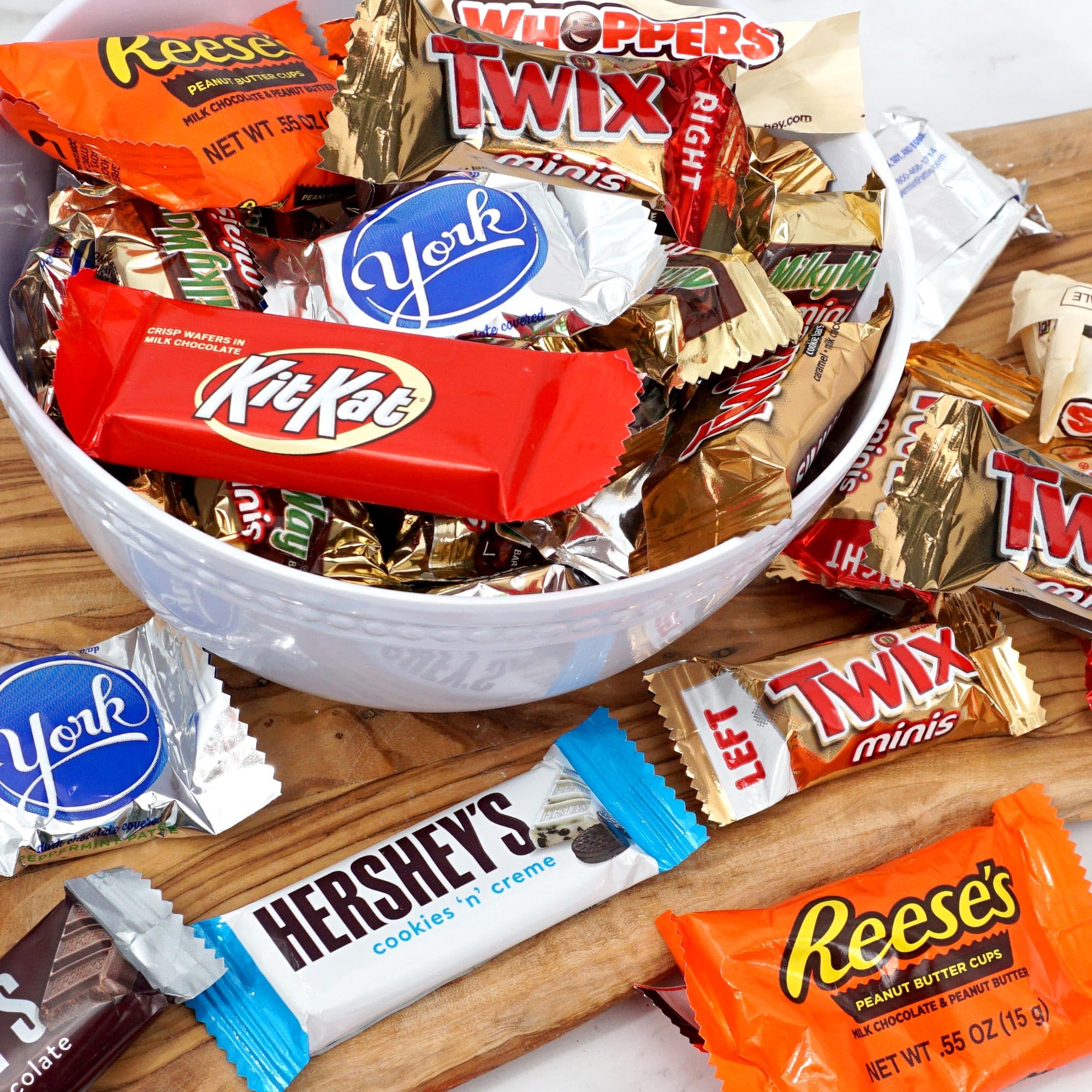 Party-ready pinata filler with assorted chocolates from The Hampton Popcorn.