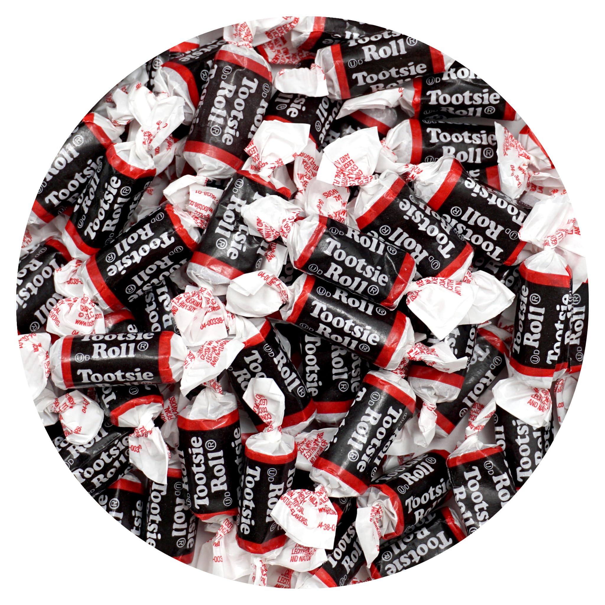 The Hampton Popcorn Company Tootsie Roll Midgees 70-piece bag close-up, ideal for sharing at parties.