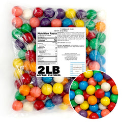 The Hampton Popcorn Company 1inch gumballs bulk bag adds color to any candy dispenser.