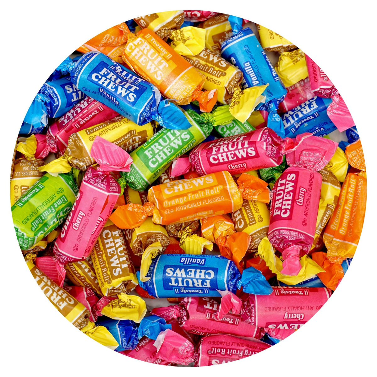 The Hampton Popcorn Company Fruit Chews bulk bag ready for sharing at gatherings.