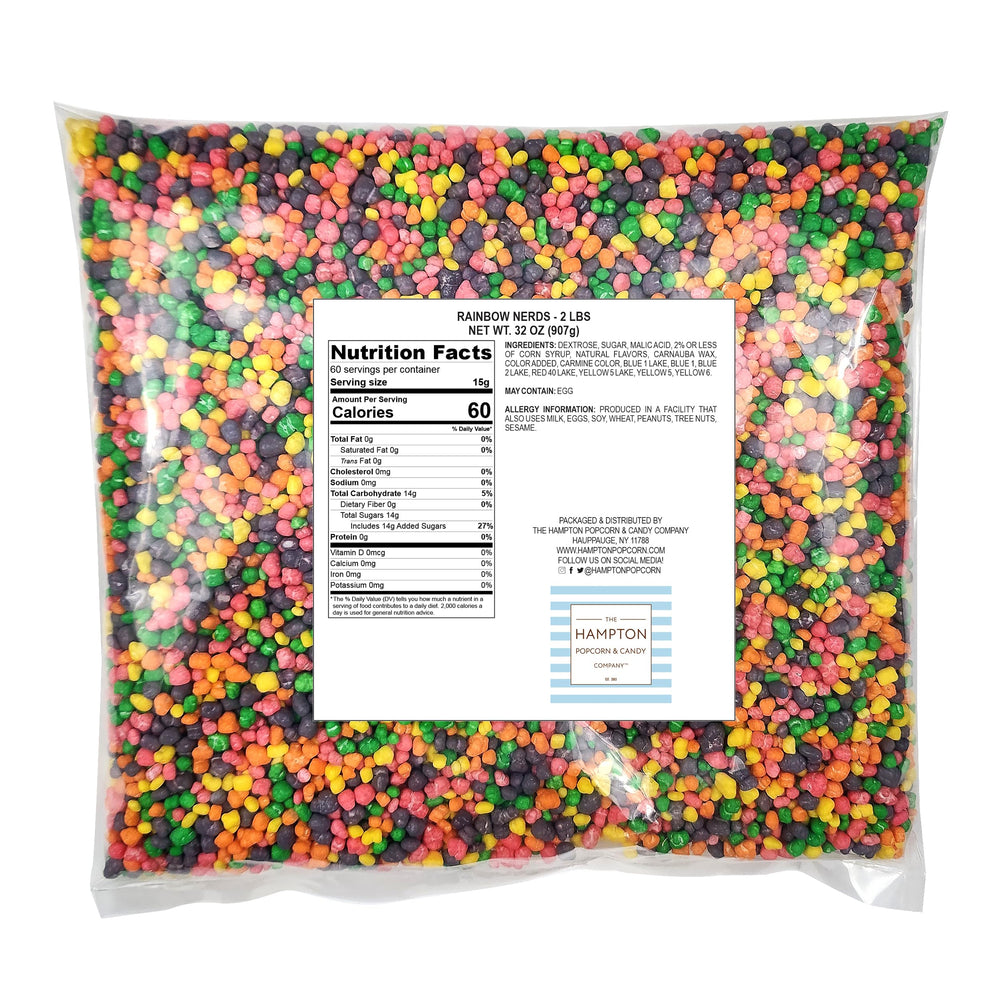Nerds Rainbow bulk bag opening, easy grabbing at gatherings