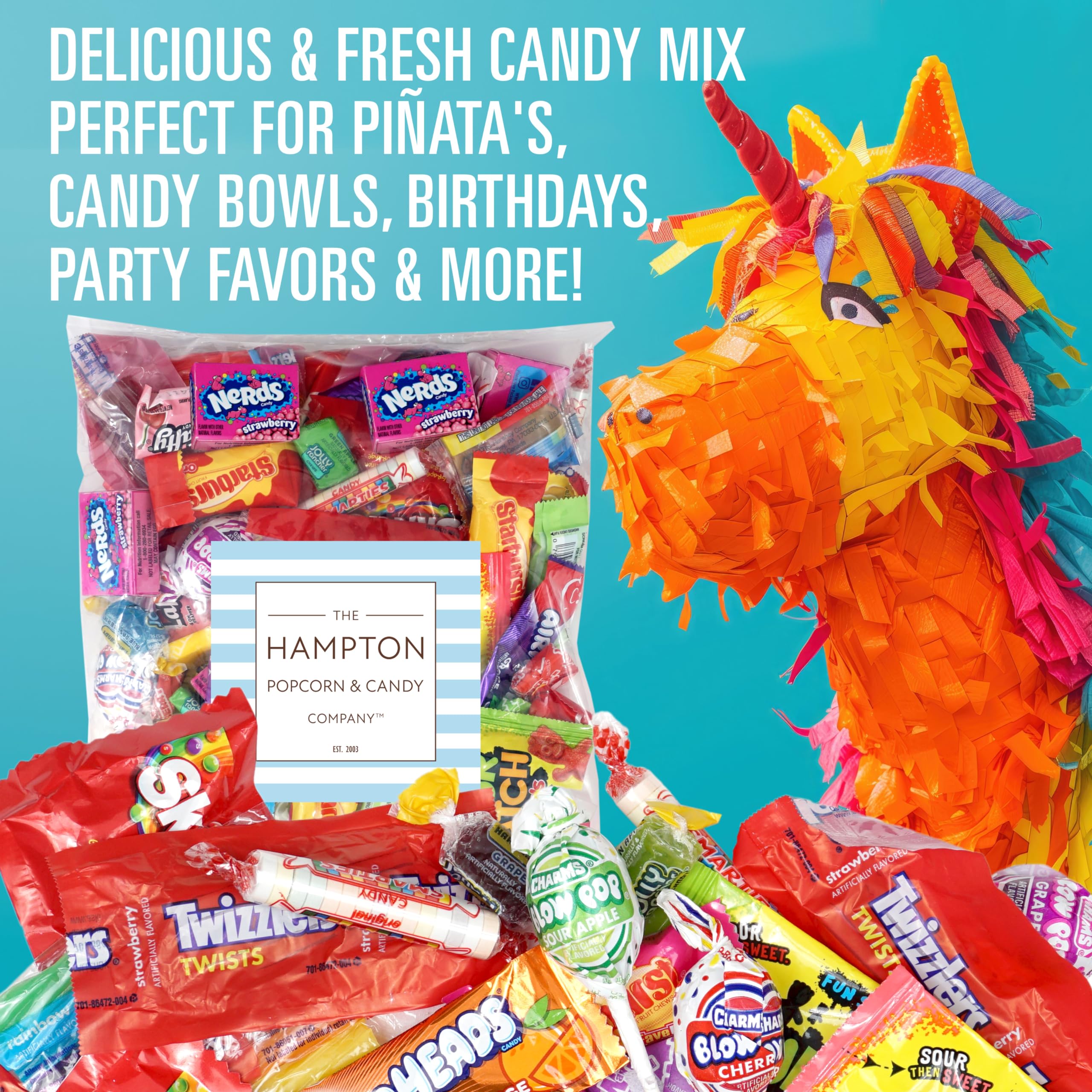 Pinata-stuffer Hampton candies perfect for filling party games and festive traditions.