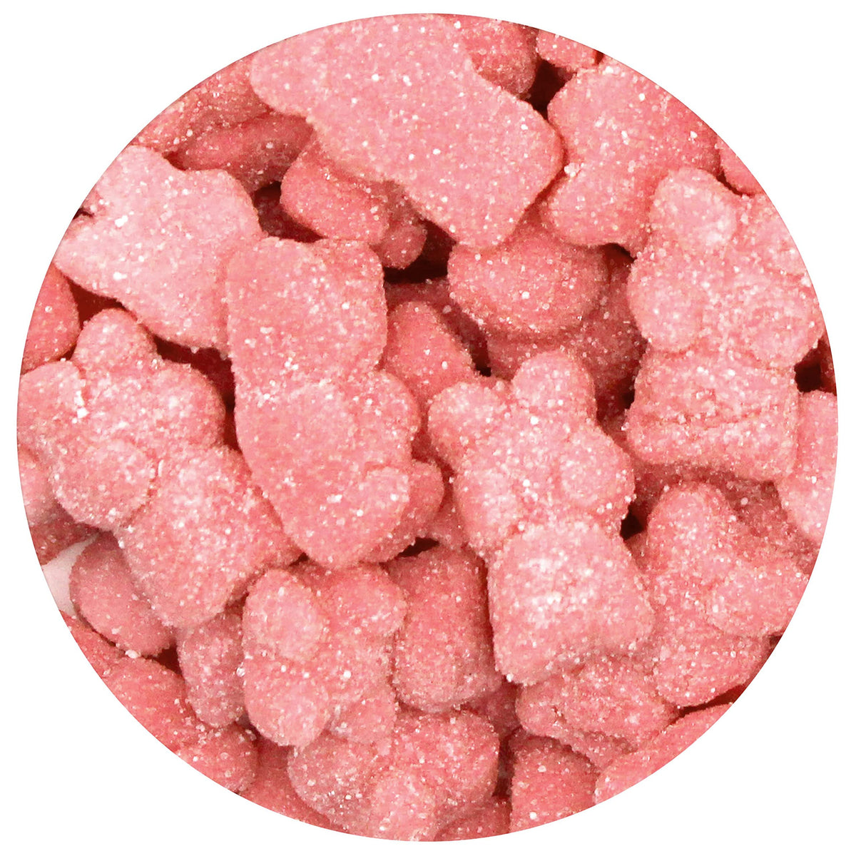 The Hampton Popcorn Company pink gummy bears bag—ideal party favors.