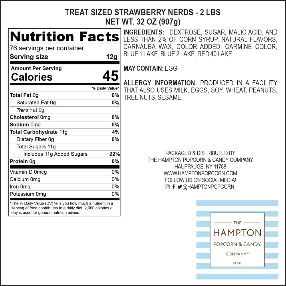 Hampton Popcorn strawberry pink candy closeup highlighting tangy-sweet flavor