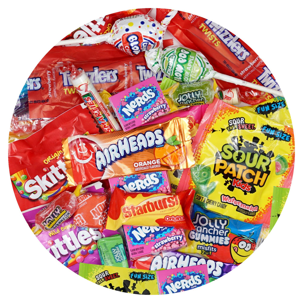 The Hampton Popcorn Company Ultimate Candy Variety Pack packaging ready for celebrations.