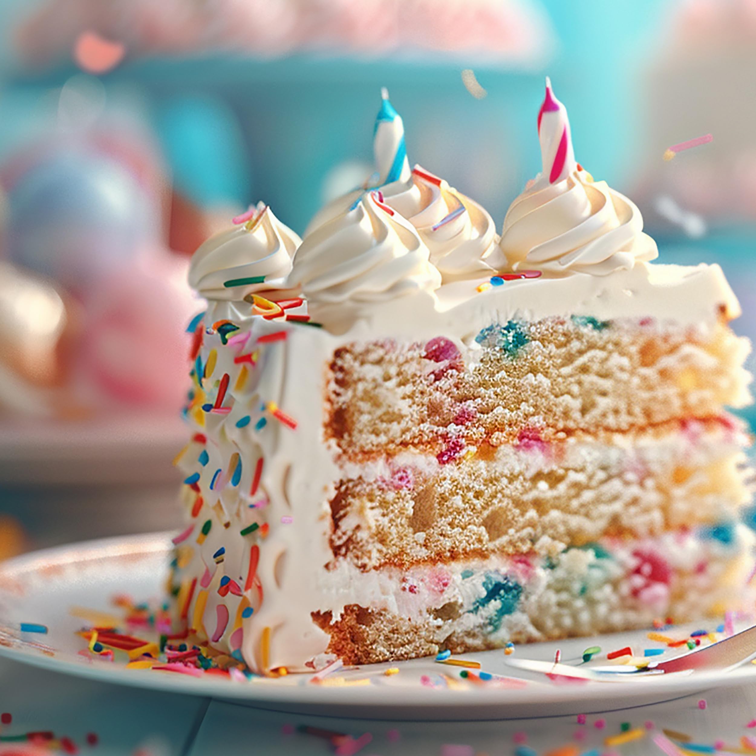 Ice cream cone topped with rainbow sprinkles from The Hampton Candy Company.