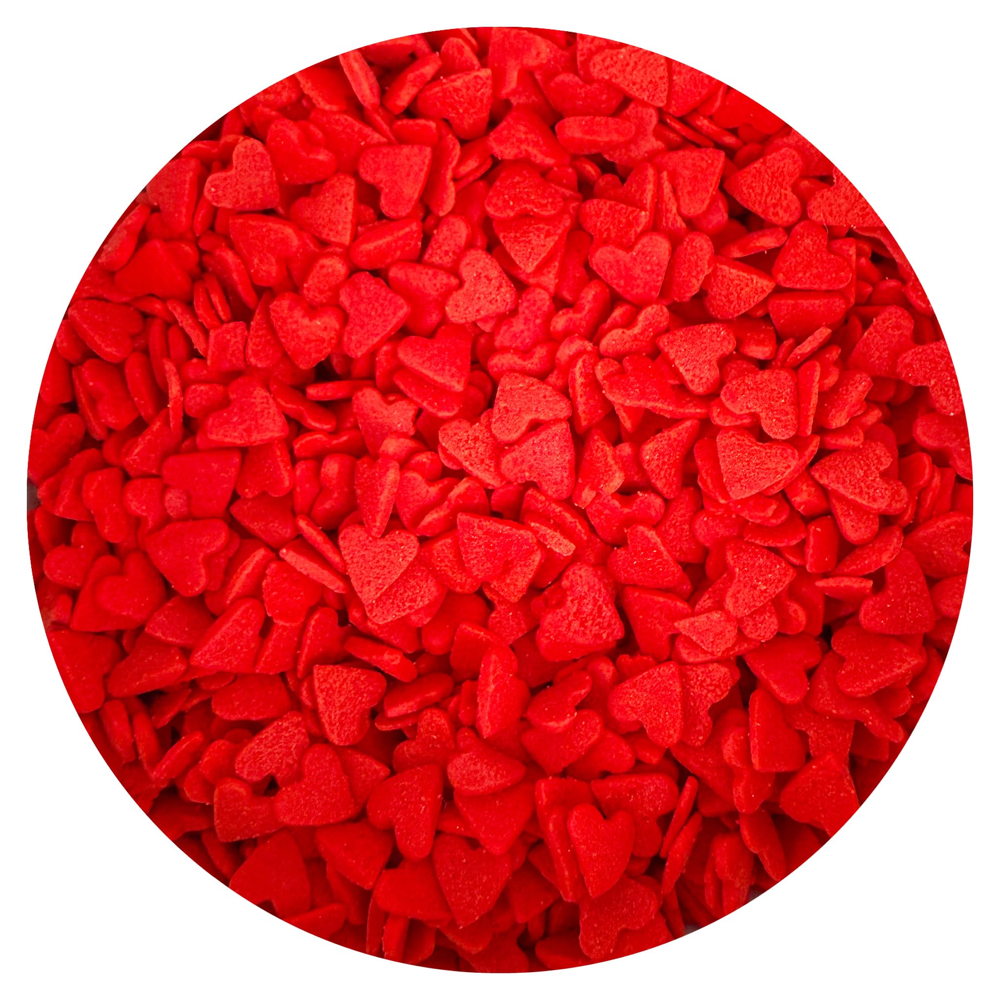 The Hampton Red Hearts Sprinkles for ice cream brighten frozen treats with whimsy.
