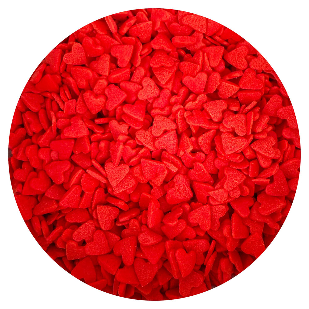 The Hampton Red Hearts Sprinkles for ice cream brighten frozen treats with whimsy.