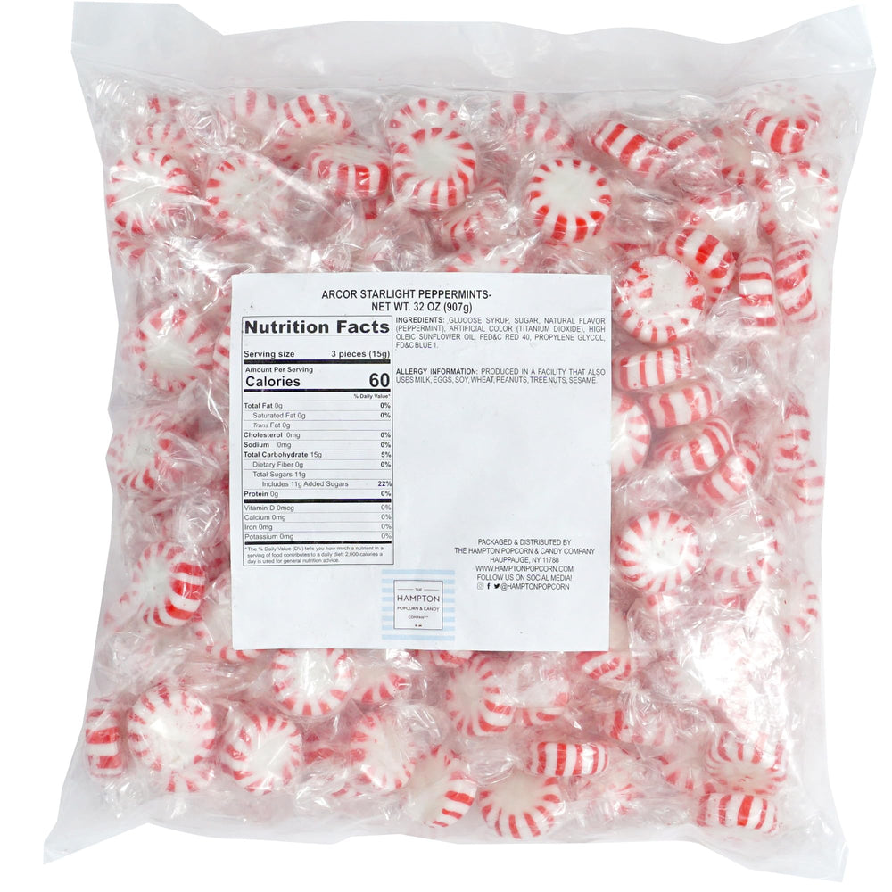 Starlight Peppermint 75 pieces, individually wrapped for easy gifting by The Hampton Candy Company.