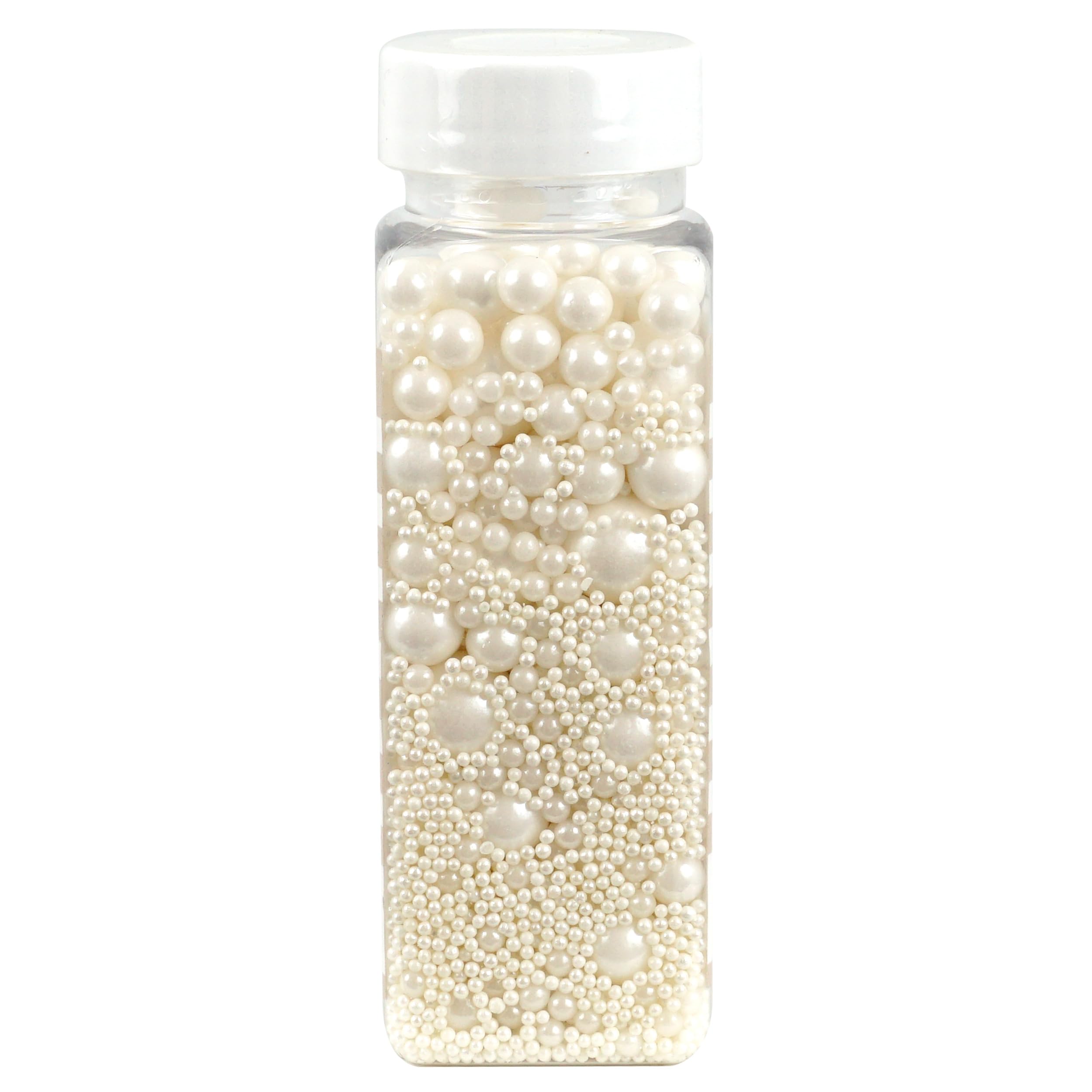 The Hampton Sugar Pearls on baking batter for a subtle shimmer.
