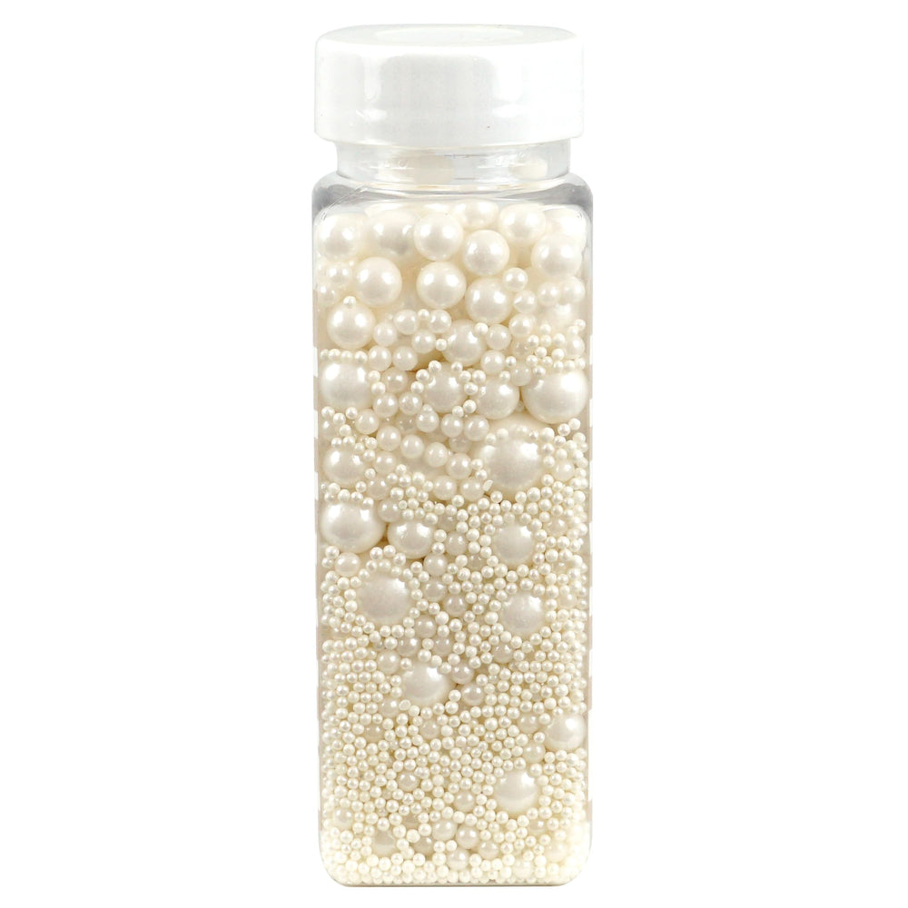 The Hampton Sugar Pearls on baking batter for a subtle shimmer.