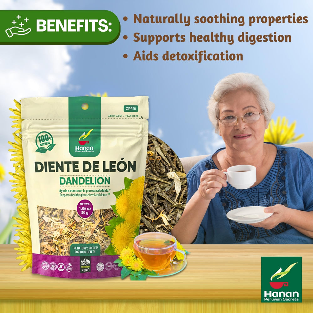 Hanan Dandelion Root Tea dried roots preserve natural scent for brew