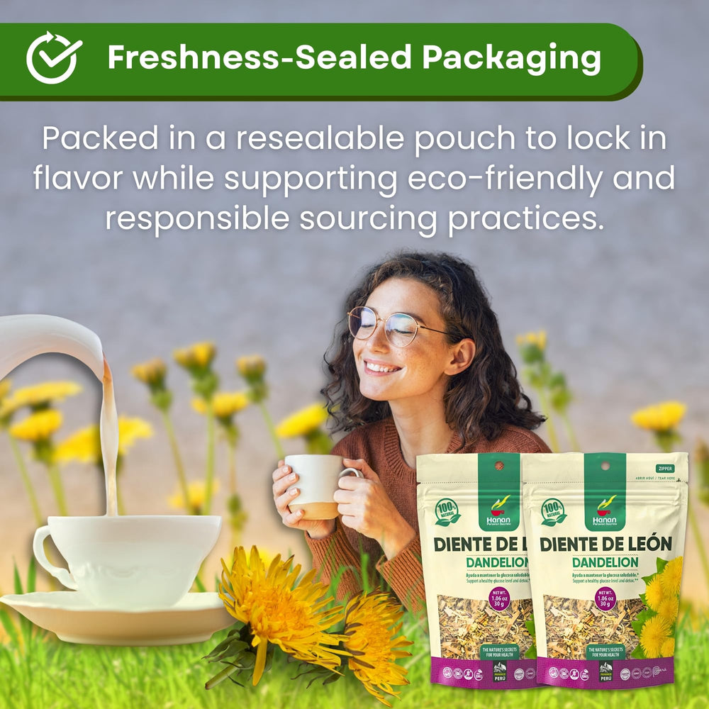 Hanan Dandelion Root Tea Peruvian harvest delivers authentic flavor