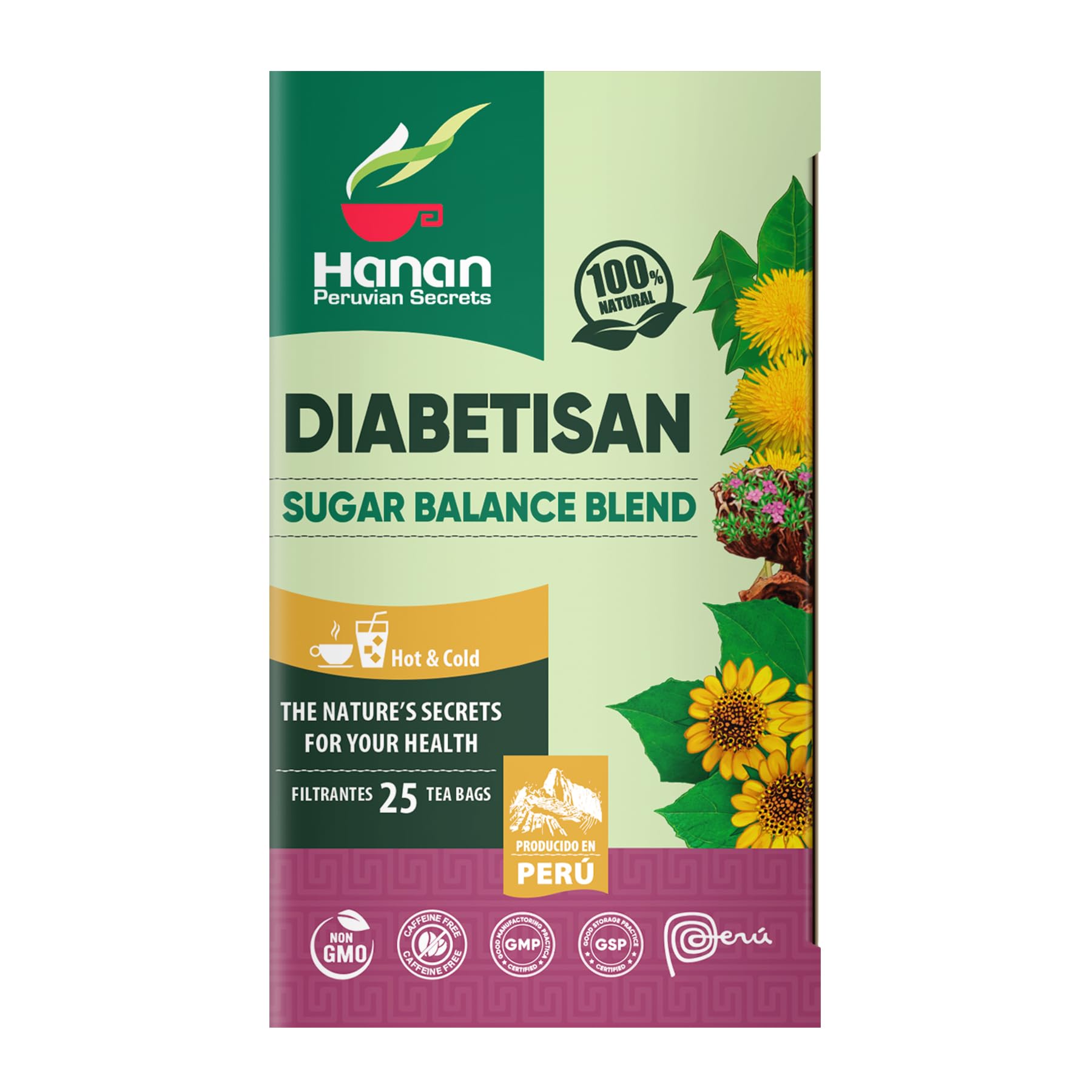 Hanan Deabetisan brewed cup inviting a soothing ritual for any time.