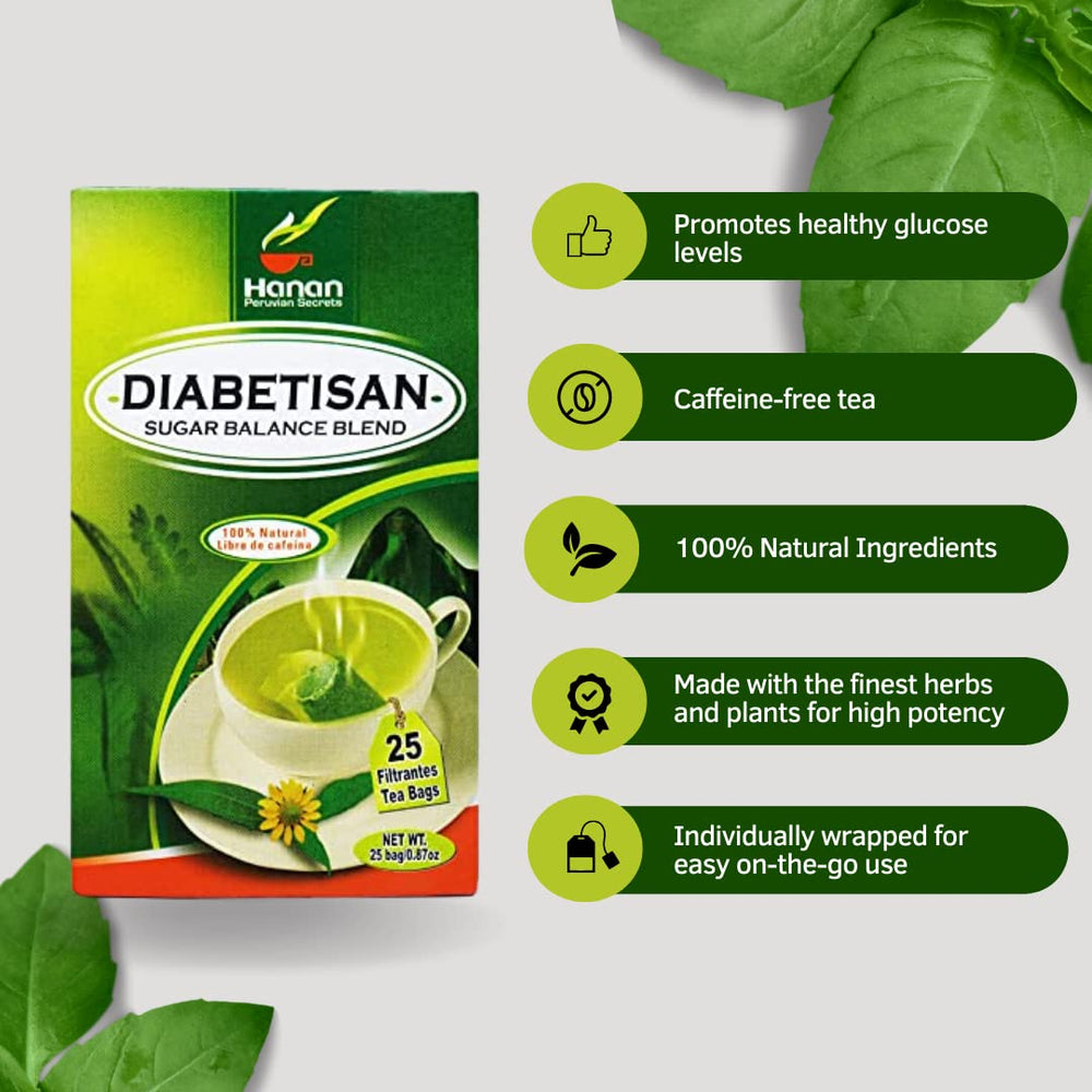 Hanan Deabetisan ingredients image emphasizing native Peruvian herbs.