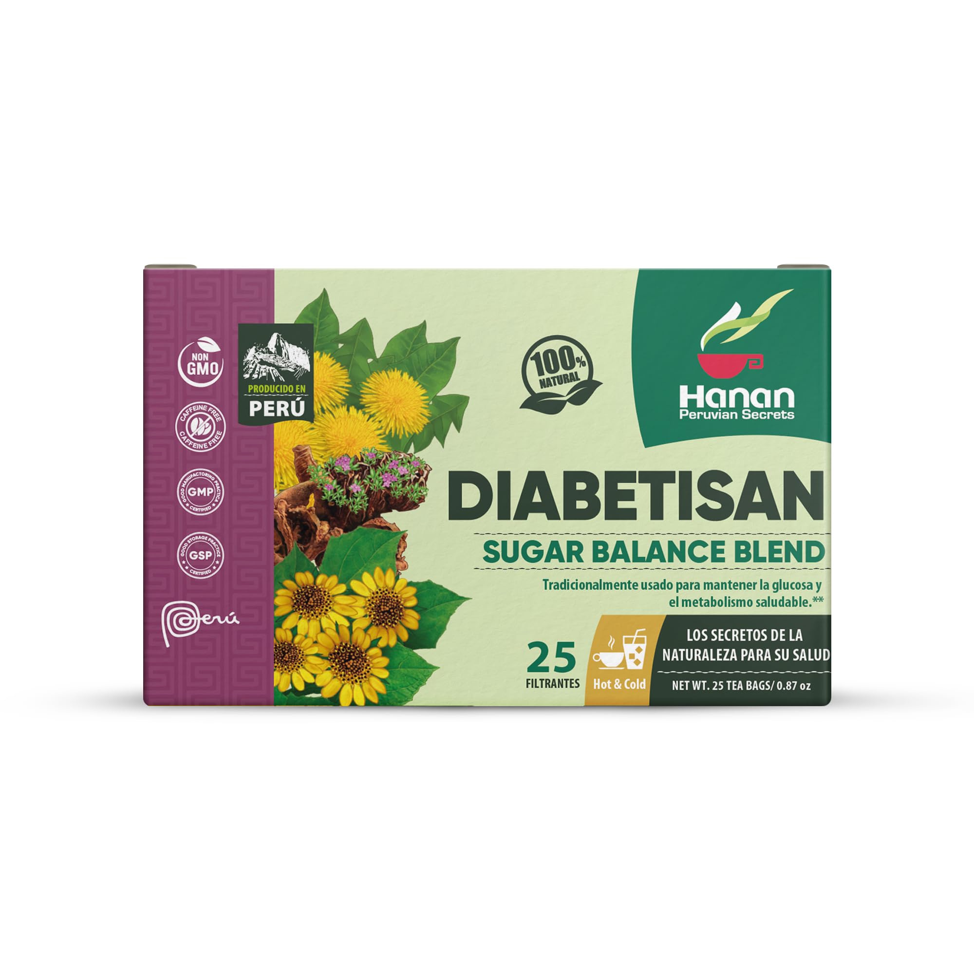 Hanan Deabetisan herbs from the Andes and Amazon showcased for natural sourcing.