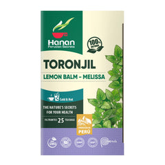 Hanan Lemon Balm Tea bags pack highlighting natural aroma for relaxed evenings.