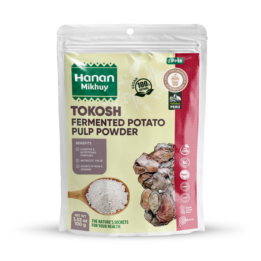 HANAN MIKHU Tokosh powder in a tin supports digestive health and clean, GMO-free ingredients.