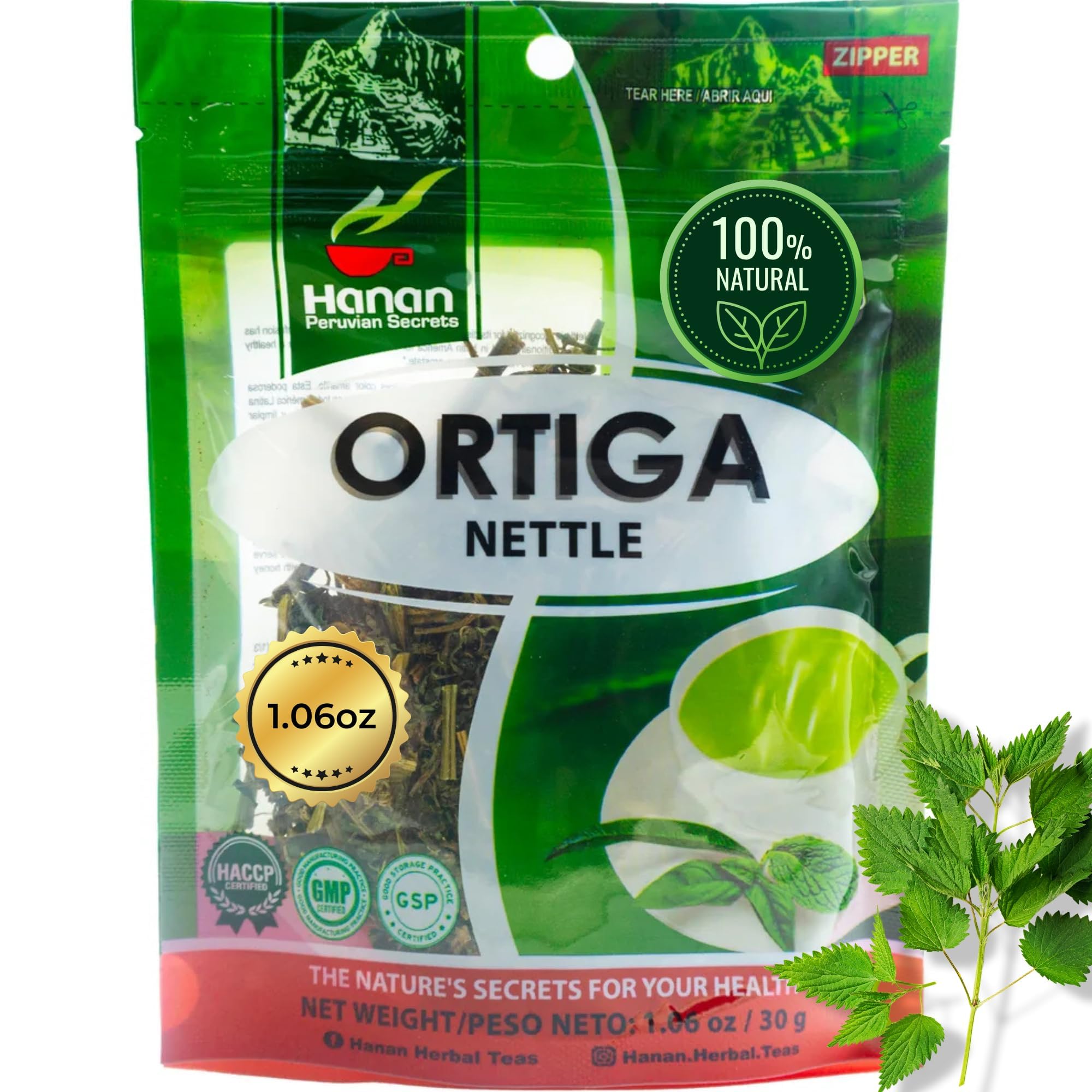 Hanan Nettle Tea ready to sip, supporting cozy moments at home