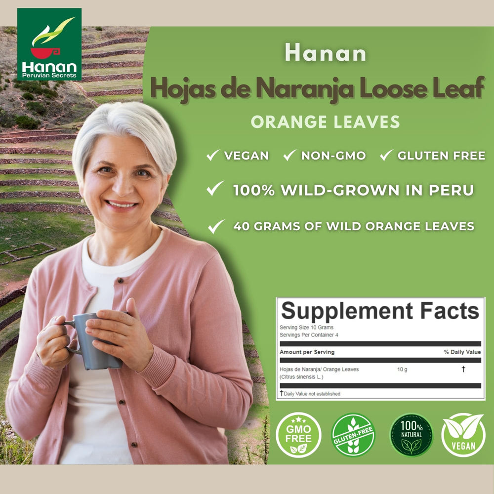 Hanan Orange Tea hot or iced presentation showing versatile serving options.